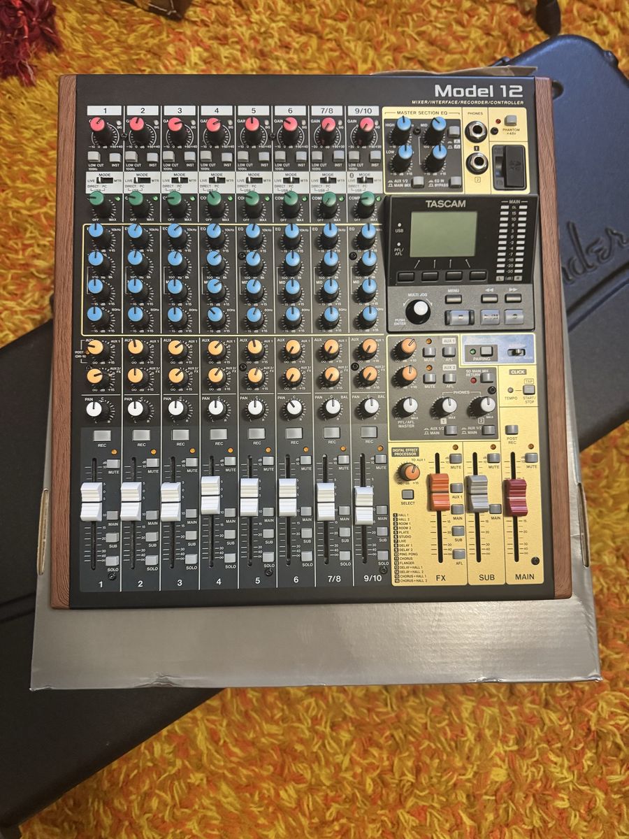 Tascam Model 12 Integrated Production Suite Mixer Interface Recorder