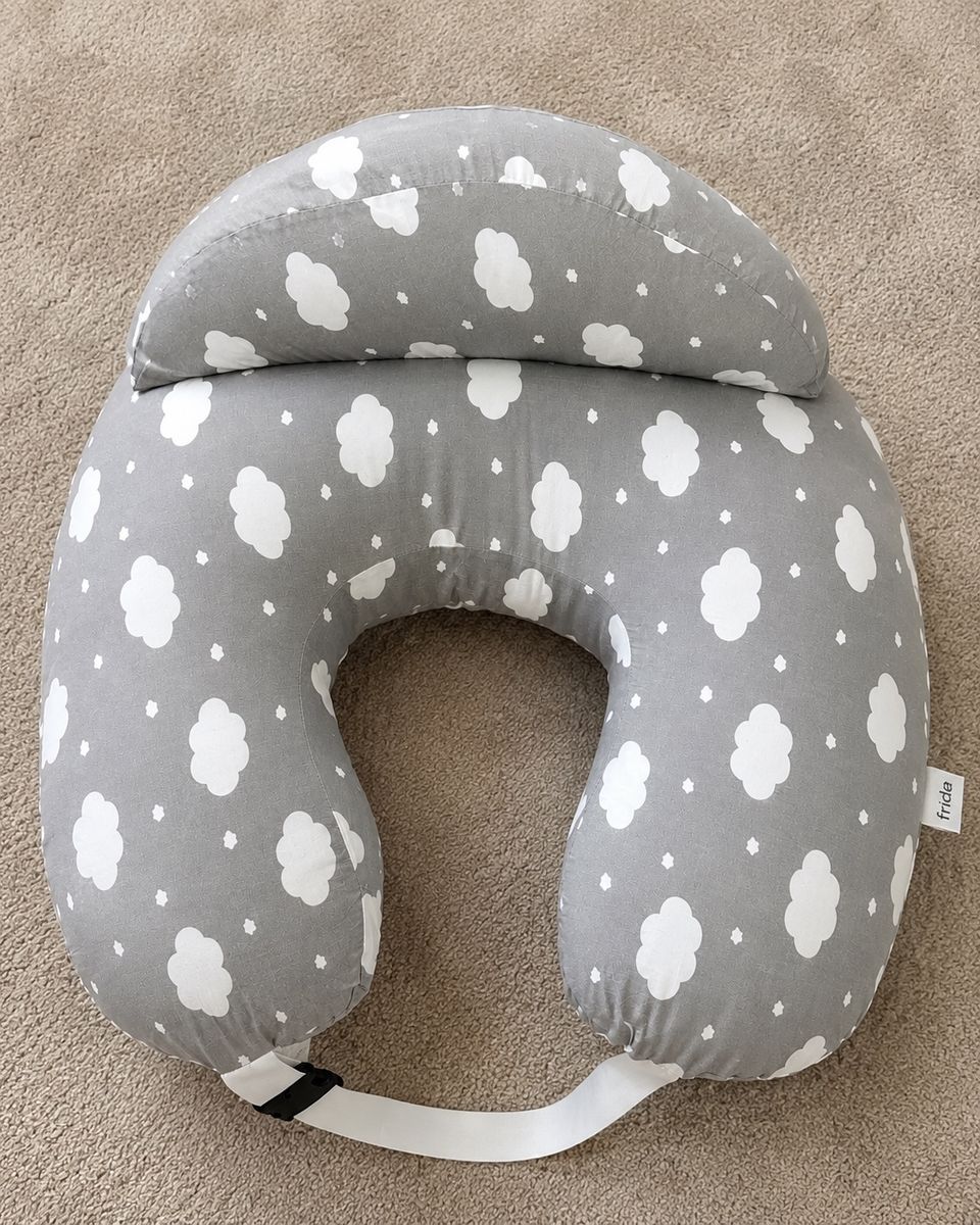 Frida Mom Adjustable Nursing Pillow - Gray Cloud Print