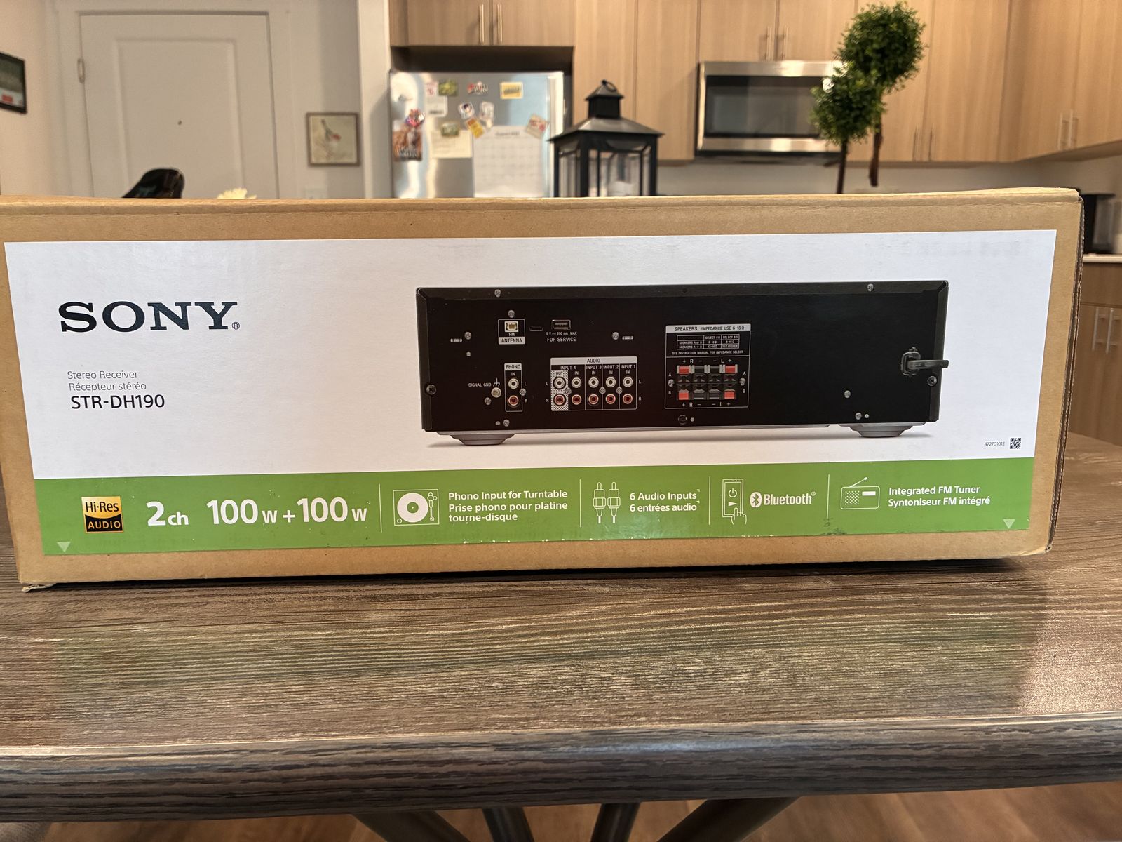 Sony STR-DH190 Stereo Receiver 