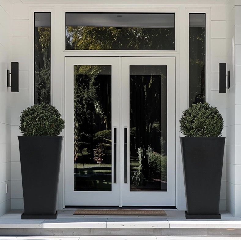 2pk Tall Planters Front Door 30x15in