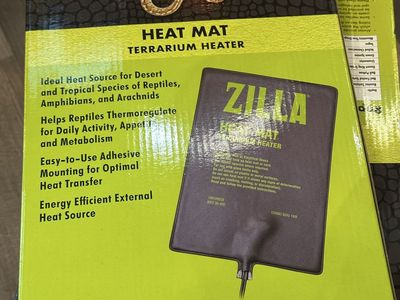 ZILLA Heat Mat Terrarium Heater Medium 30-40 Gallon 8" x 12" 16W for Reptiles