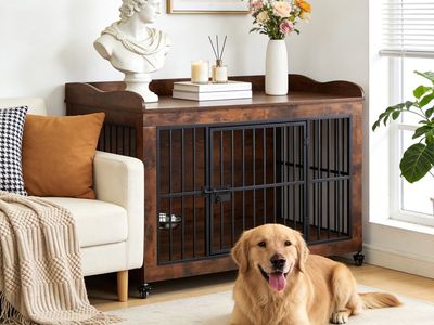 KZLAA Furniture Style Dog Crate.