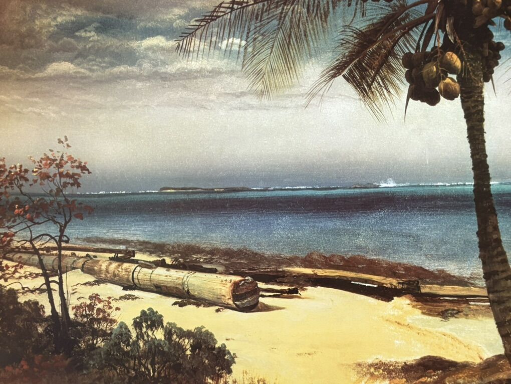 Tropical Coast Albert Bierstadt 39x27 in