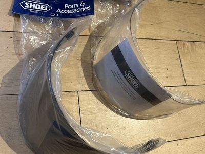Shoei CX-1 Genuine Helmet Shield Visors - Clear & Tinted (2 Pack)