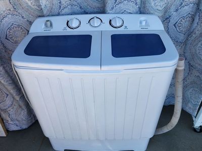 Costway Compact Portable Twin-Tub Washing Machine