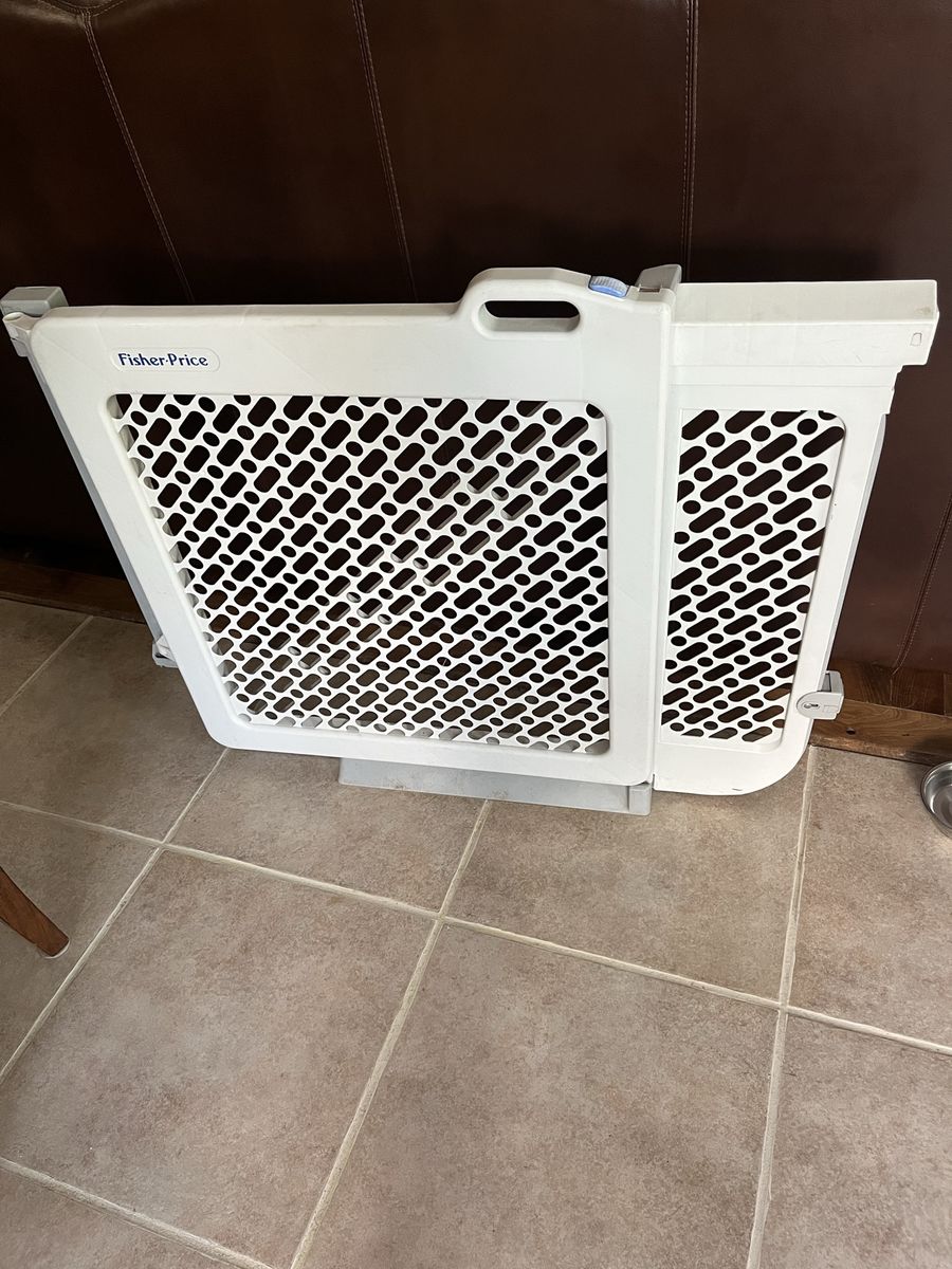 Walk through baby gate with door 37” long 31” tall