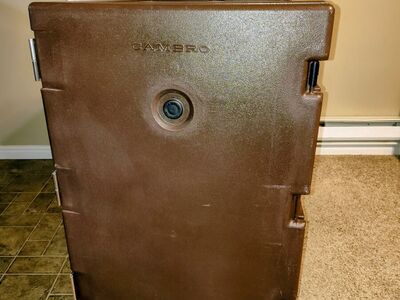 Cambro non-electric hot box with wheels