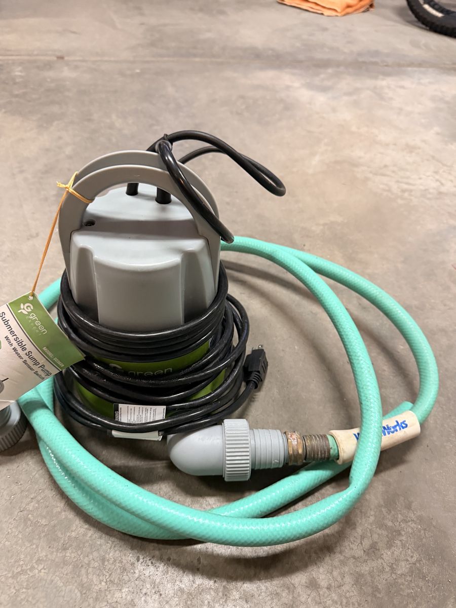 1/3HP Sump pump - Green Expert Submersible 2K gallons per hour