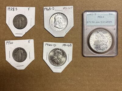 Vintage US Silver Coin Collection