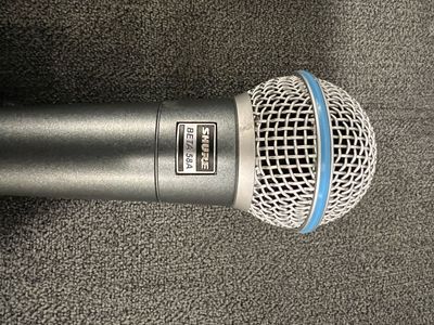 Shure Beta 58A Supercardioid Dynamic Vocal Microphone + Clips & Pouch — $120 OBO