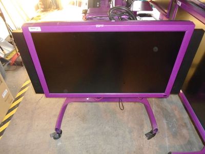 SmartEd TeachSmart Interactive Touchscreen Display Monitor Mobile Rolling Cart