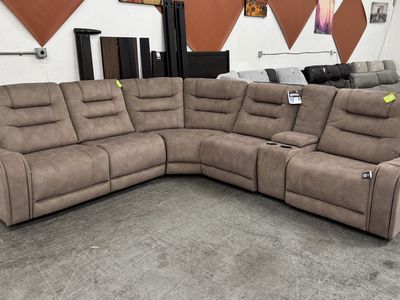 Sectional Full Electric Recliner Fabric