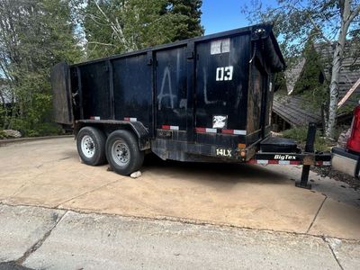 $100 dump trailer 2’ sidewall, $120 dump trailer 4’ sidewall, $335 mini x/skid for 5 hrs