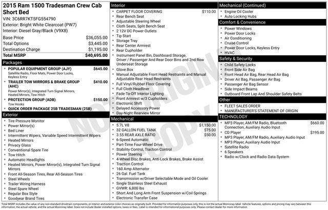 2015 Ram 1500 Tradesman