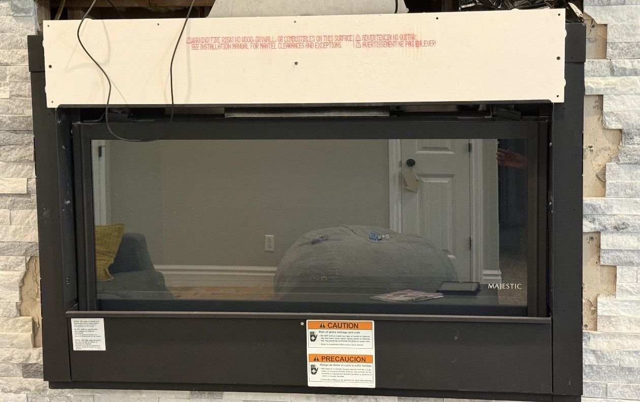 Propane fireplace