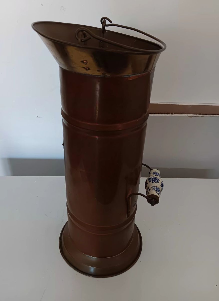 Antique Coal/Ash Shuttle, Umbrella/Cane Holder-1800s