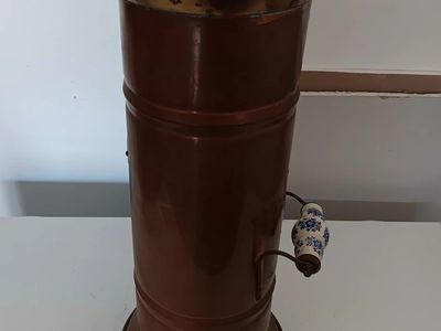 Antique Coal/Ash Shuttle, Umbrella/Cane Holder-1800s