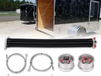 TSAP660 Ramp Door Spring Kit for 6' Wide Cargo Trailer - 60 lb Torsion Spring Repair Assembly