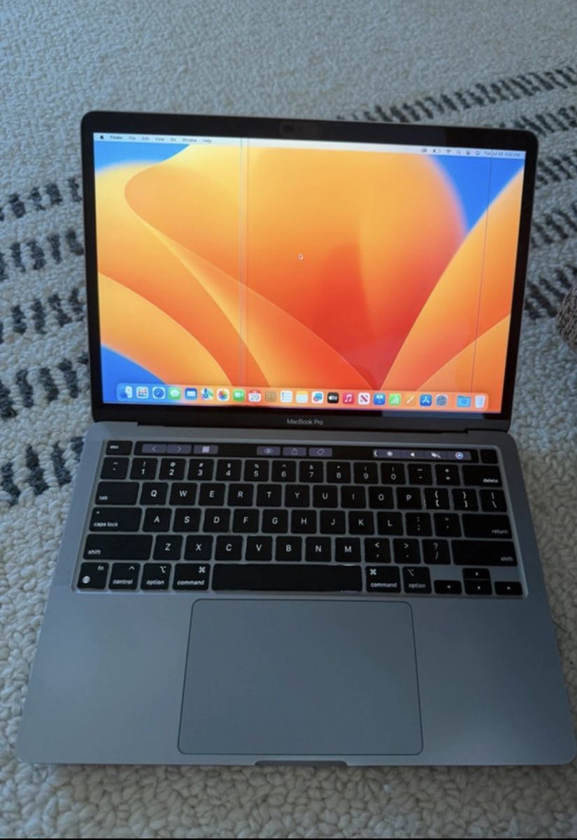 Apple MacBook Pro 13-inch (Early 2020) Space Gray Laptop with Vertical Screen Lines