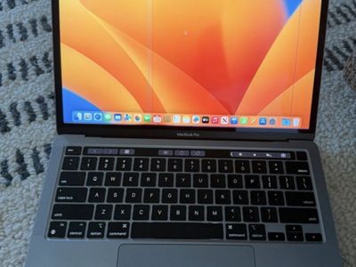 Apple MacBook Pro 13-inch (Early 2020) Space Gray Laptop with Vertical Screen Lines