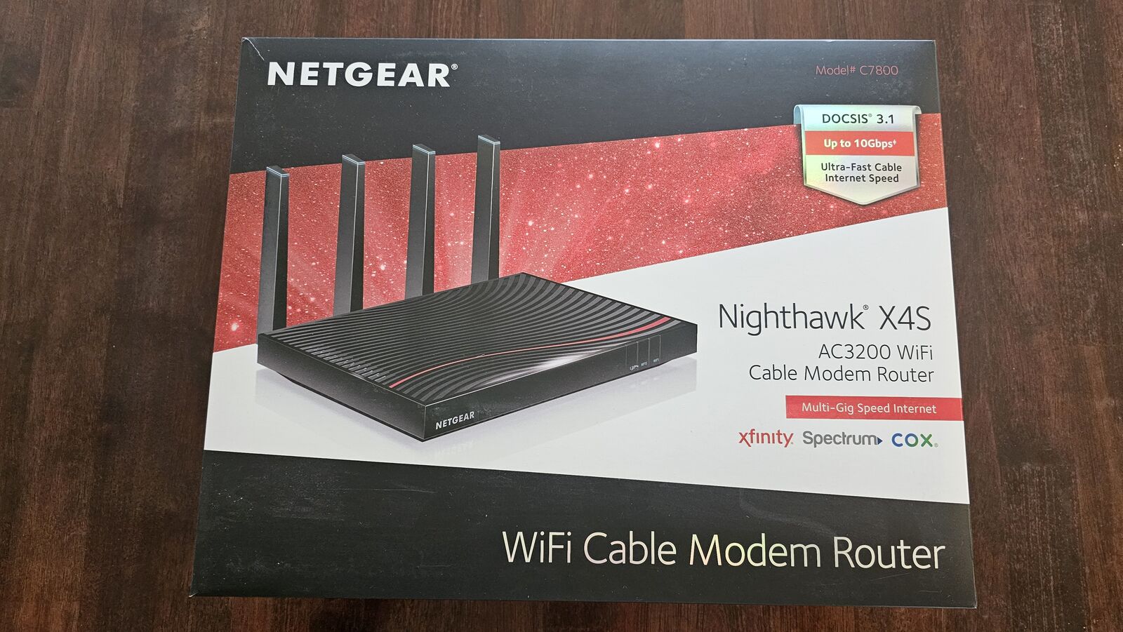 NETGEAR Nighthawk X4S AC3200 WiFi Cable Modem Router