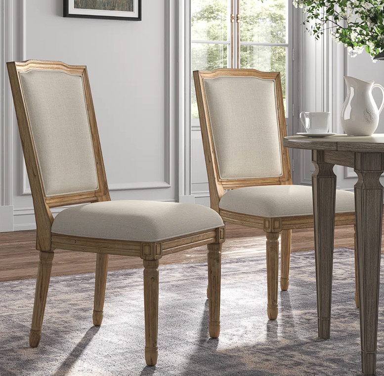 Libretto 20.5'' H Linen Upholstered Side Chair (Set of 2) By Kelly Clarkson Home