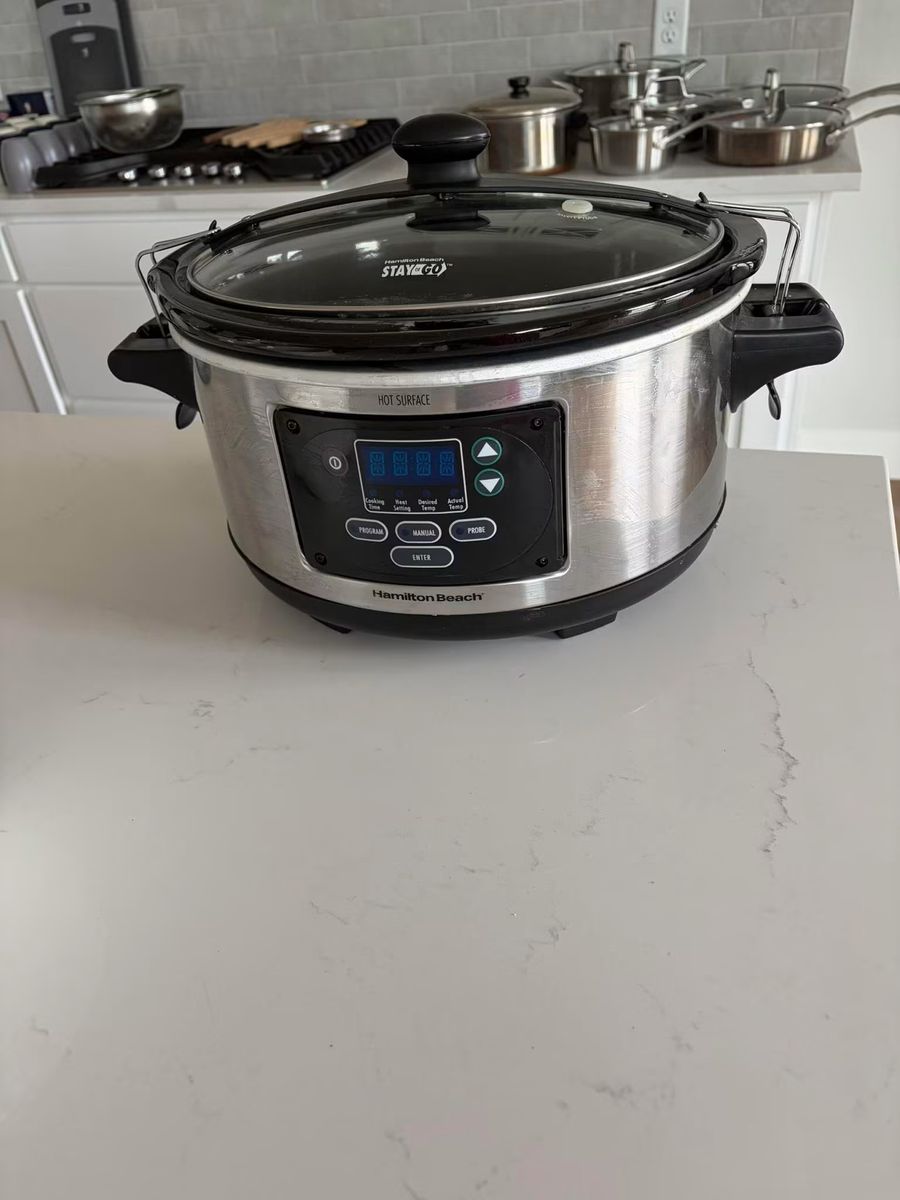 Hamilton Beach Stay or Go Programmable Slow Cooker Stainless Steel