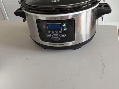 Hamilton Beach Stay or Go Programmable Slow Cooker Stainless Steel