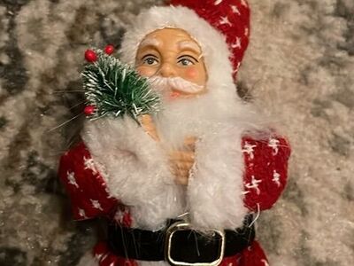8 Inch Santa christmas Ornament