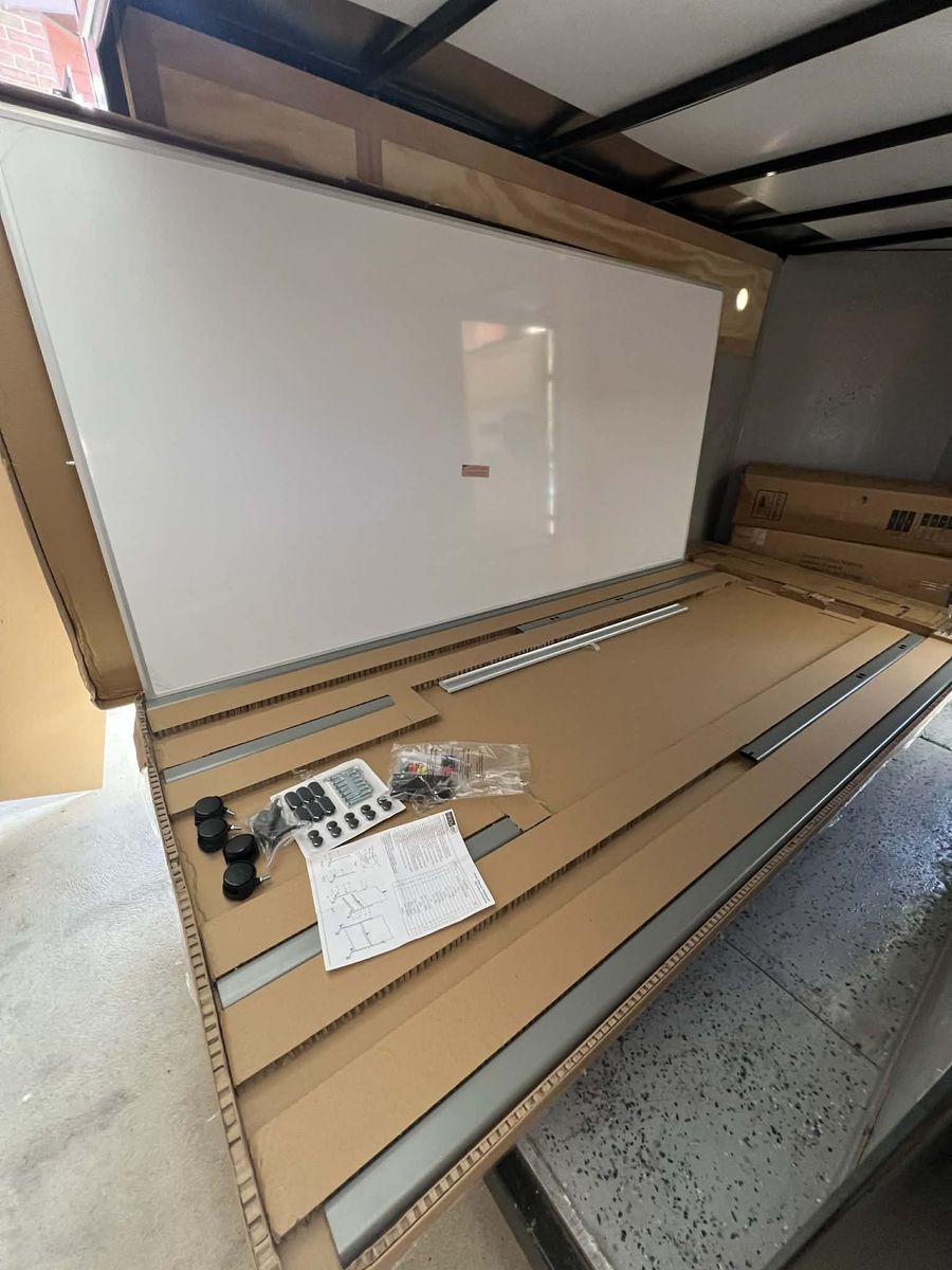 New XL magnetic whiteboard on wheels