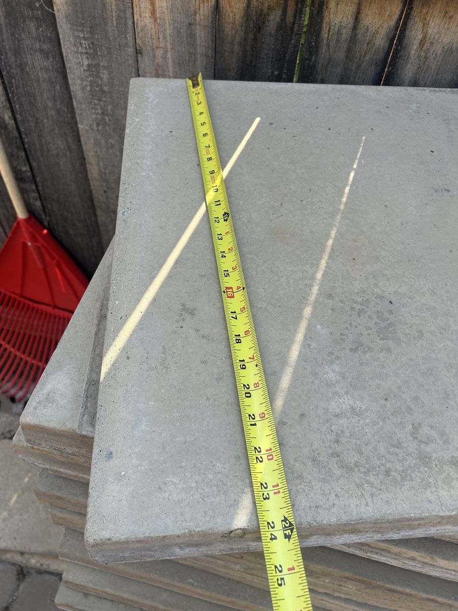 Square Concrete Pavers/Stepping Stones - 24" x 24" and 12” x 12”