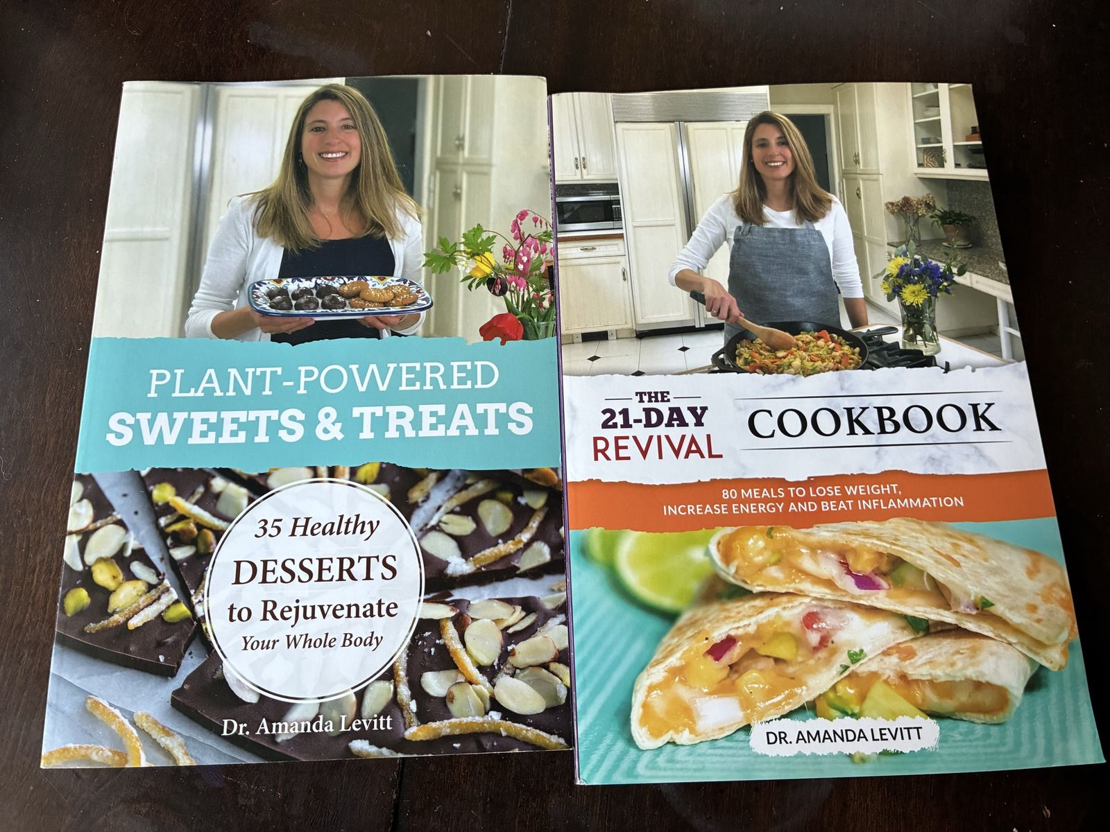 Dr. Amanda Levitt Cookbook Bundle: Plant-Powered Sweets & Treats & The 21-Day Revival Cookbook