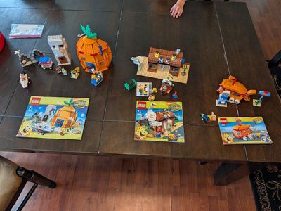 Lego SpongeBob SquarePants sets 3827 3825 3830