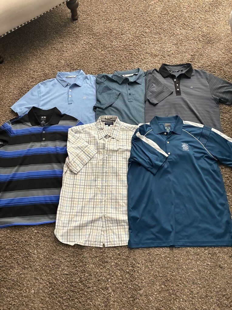 Trade Golf Shirts Mens Large And XL Travis Mathew