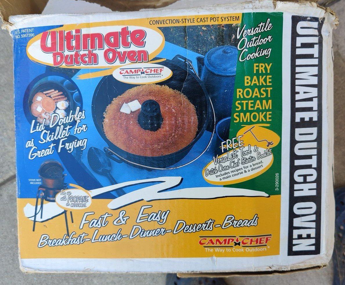 Camp Chef Ultimate Dutch Oven Cast Iron Camping Cooker with VersaLift Tool