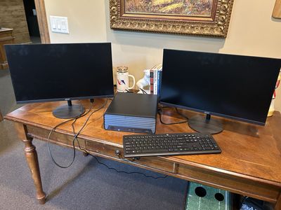 HP Desktop and Monitors