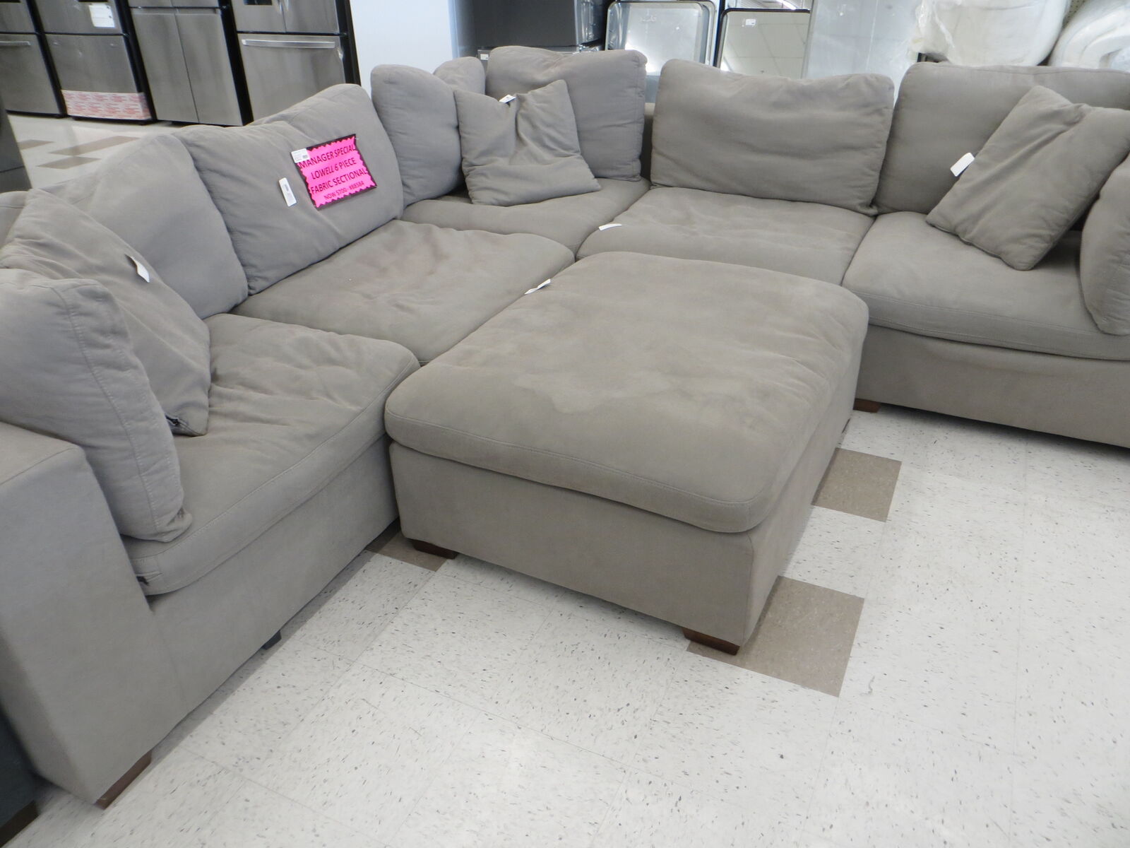 Thomasville Lowell 6-piece Modular Sectional, Light Gray 1752967 #88584