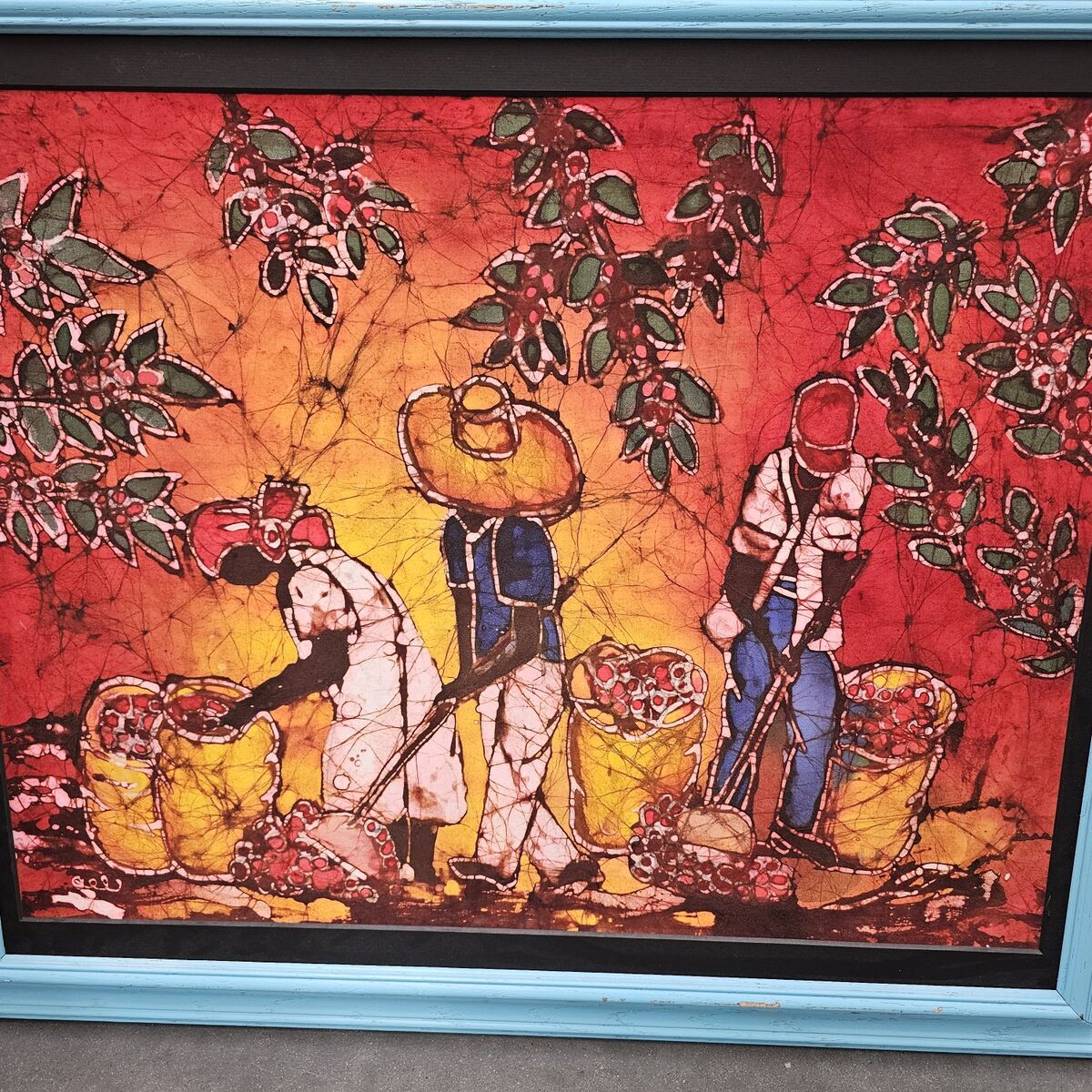 Beautiful African Batik Painting