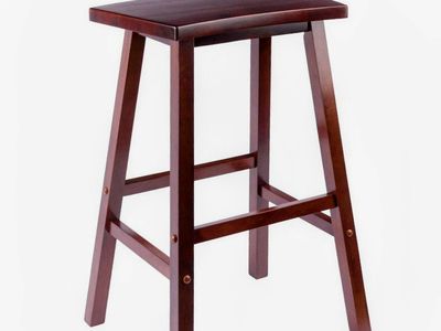Bar stools (2) 29"h walnut wood $20 each