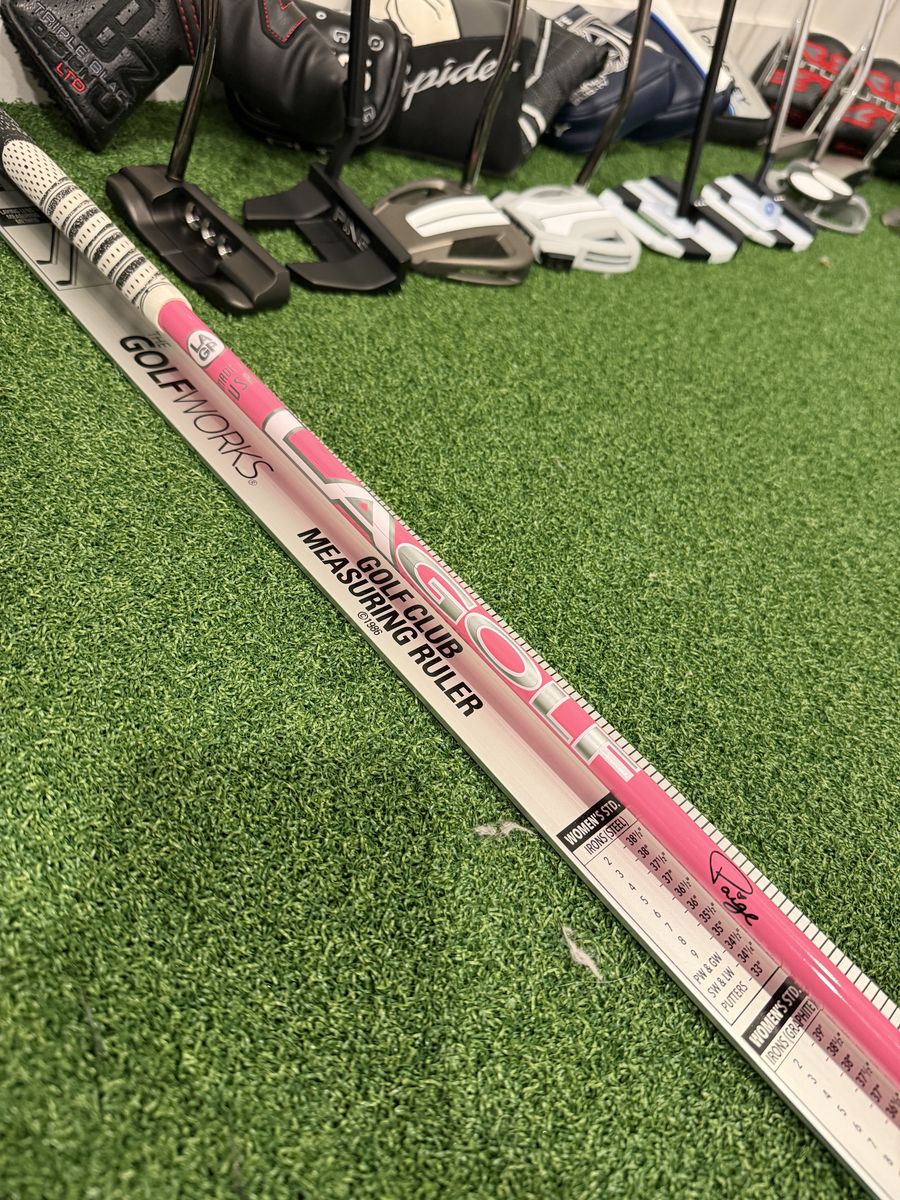 LA Golf Paige Spiranac Pink 56G Stiff Driver Shaft Callaway LH Adapter 43.8" Tip to Grip