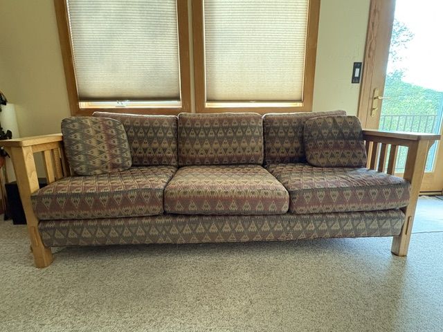 Mission style sofa
