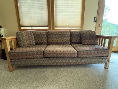 Mission style sofa