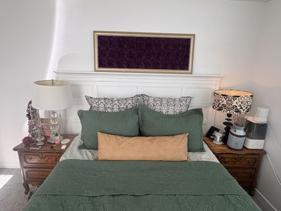 King White Paneled Headboard – Farmhouse Style