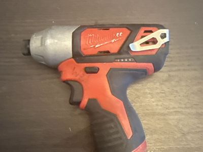 Milwaukee M12 Cordless 1/4" Hex Impact Driver - Red & Black (Tool Only)