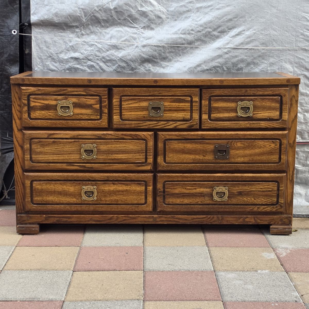 Vintage 7 Drawer Dresser