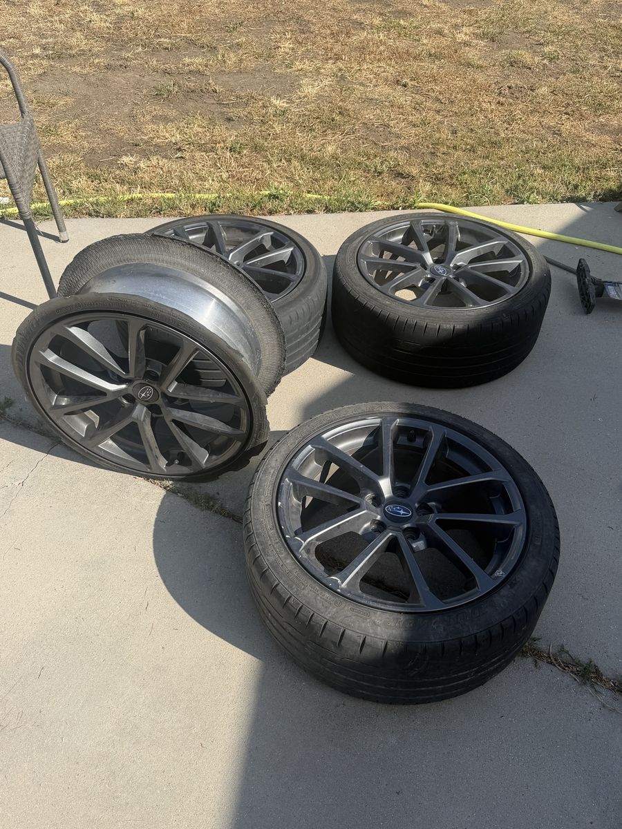 Subaru OEM Dark Gray Wheels & Tires - Set of 4