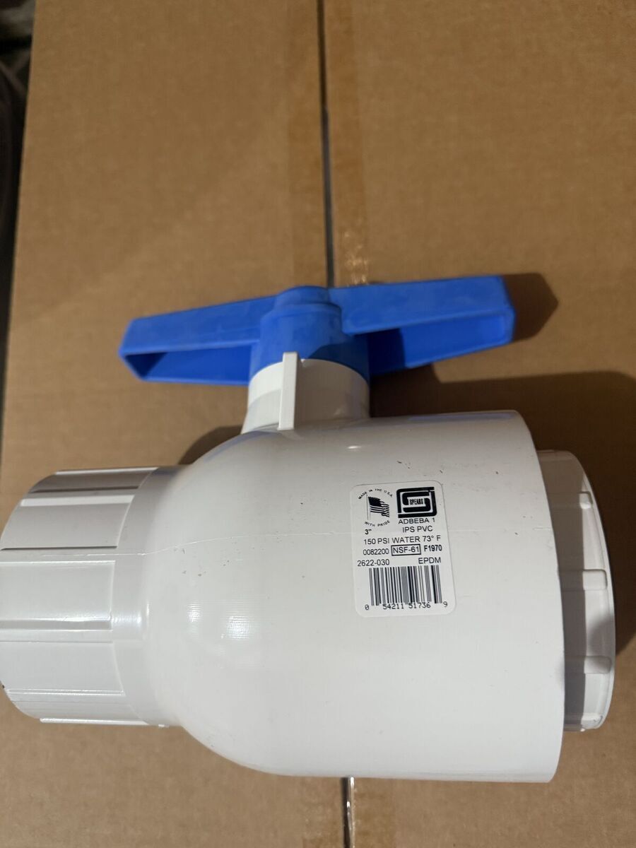 Spears 3 inch PVC Ball Valve Brand NEW for Irrigation Homesteading and Aquaponics Farm