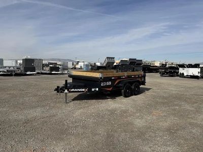 2026 RawMaxx 7x14 CSD OrangeX Scissor Lift Dump Tr