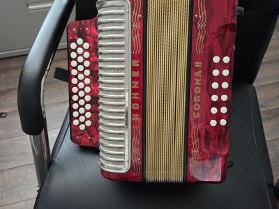 Hohner Corona II Red Pearl Diatonic Accordion