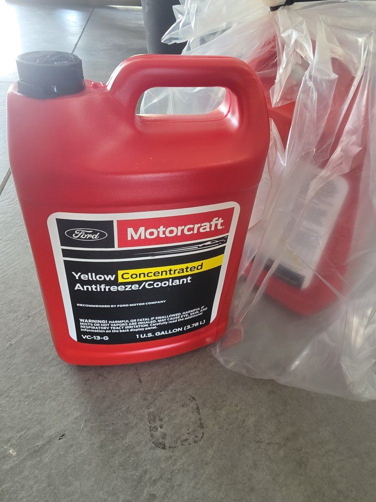 2 Motorcraft Ford Yellow Concentrated Antifreeze/Coolant VC-13-G, 1 US Gallon